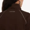 Jaqueta de fato de treino techwear para mulher em moka