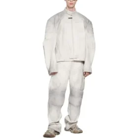 Jaqueta de motociclista Oversized «Branco» 744983TOS149012
