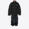 Jaqueta de penas acolchoada oversized «Black» 682695TLO061000
