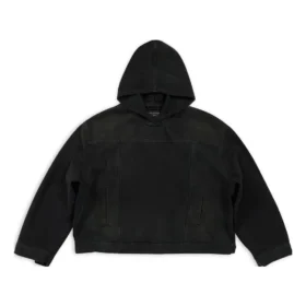 Jaqueta de vestir por cima da cabeça «Black Soft Denim» 719313TNW541129