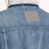 Jaqueta feminina com corte Hourglass em azul escuro