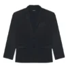 Jaqueta grande de malha retro Balenciaga FW21 para homem, preto 662388TAV041000