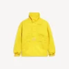 Jaqueta masculina «Bodies» com meio fecho de correr, em amarelo