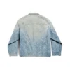 Jaqueta Oversized com Padrão Diagonal “Denim Japonês Azul Claro com Anéis” 773616TPW534868