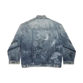 Jaqueta Oversized Graffiti «Azul Claro» 745048TNW014012