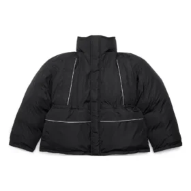 Jaqueta Parka com corte envolvente «Preto» 751715TNO191000