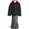 Jaqueta Parka com corte envolvente «Preto» 751715TNO191000