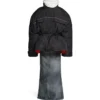 Jaqueta Parka com corte envolvente «Preto» 751715TNO191000