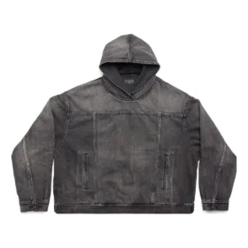 Jaqueta sem capuz «Denim Japonês Preto» 719313TBP473340