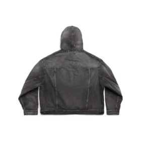 Jaqueta sem capuz «Denim Japonês Preto» 719313TBP473340