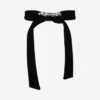 Laço de acessório de cabelo Holli para mulher em preto/prateado brilhante