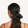 Laço de acessório de cabelo tipo «toque» para mulher em preto