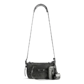 Le Cagole Xs Flap Bag Metalizada «Cinza Metálico» 7190822AAWR1314