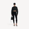 Leggings techwear para mulher em preto