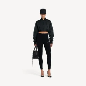 Leggings techwear para mulher em preto