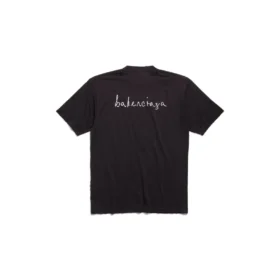 Lovey T-shirt, corte largo, «Preto» 641675TQVV89034