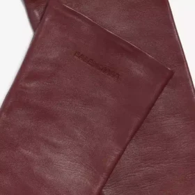 Luvas compridas para mulher em cor de vinho