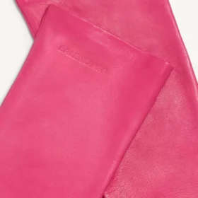 Luvas compridas para mulher em rosa