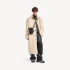 Mala a tiracolo vertical «Superbusy» para homem, em preto
