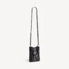 Mala City Tote com suporte para telemóvel para mulher, em preto
