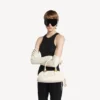 Mala de bowling feminina «Bolero» mini em creme