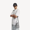 Mala de compras masculina com suporte para telemóvel em cinzento Balenciaga