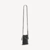 Mala de compras masculina com suporte para telemóvel em preto Mala de compras masculina com suporte para telemóvel em preto