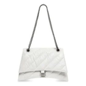 Mala de corrente média Crush acolchoada «Optic White» 716393210J09001