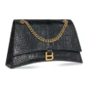Mala de corrente média Crush Crocodile «Black» 716393210IX1000