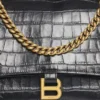 Mala de corrente média Crush Crocodile «Black» 716393210IX1000