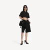 Mala de mão Rodeo para mulher, tamanho médio, em preto
