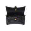 Mala de ombro Downtown Xs com relevo de crocodilo «Preto» 6891212106F1090