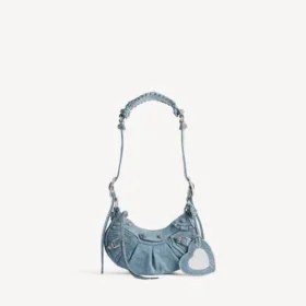 Mala de ombro Le Cagole para mulher, tamanho XS, em azul