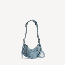 Mala de ombro Le Cagole para mulher, tamanho XS, em azul