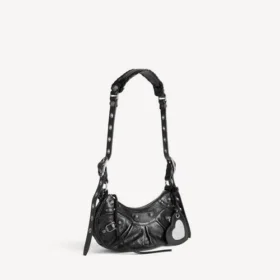 Mala de ombro Le Cagole para mulher, tamanho XS, em preto