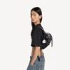 Mala de ombro Le Cagole para mulher, tamanho XS, em preto