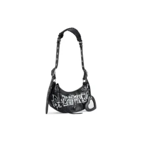 Mala de ombro Le Cagole XS DIY Metal «Black» 6713092AAXE1090