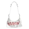 Mala de Ombro Le Cagole Xs DIY Metal «Branco» 6713092AAXE9066