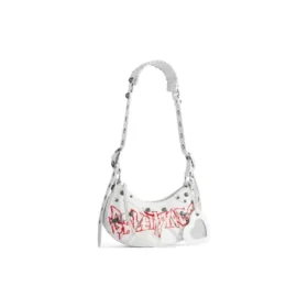 Mala de Ombro Le Cagole Xs DIY Metal «Branco» 6713092AAXE9066