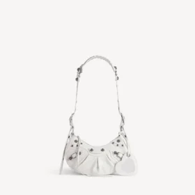 Mala de ombro Le Cagole XS para mulher, em branco