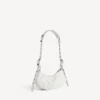 Mala de ombro Le Cagole XS para mulher, em branco
