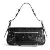 Mala de ombro pequena Le Cagole «Black» 7716401VG9Y1000