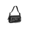 Mala de ombro pequena Le Cagole «Black» 7716401VG9Y1000