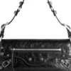 Mala de ombro pequena Le Cagole «Black» 7716401VG9Y1000