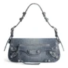Mala de ombro pequena Le Cagole em Denim «Azul» 7716402109U4715