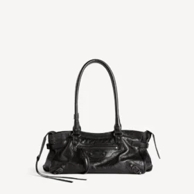 Mala feminina Le City East-West em preto