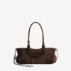 Mala feminina Le City East-West em tom espresso claro