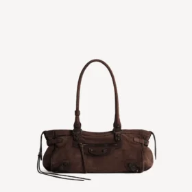 Mala feminina Le City East-West em tom espresso claro