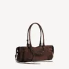 Mala feminina Le City East-West em tom espresso claro