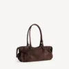Mala feminina Le City East-West em tom espresso claro